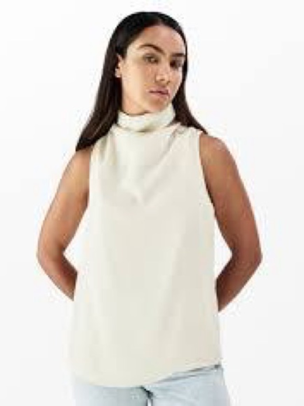NWT RAG AND BONE Turtleneck Sweater Top iCream Jana Sleeveless Top COWL DRAPE